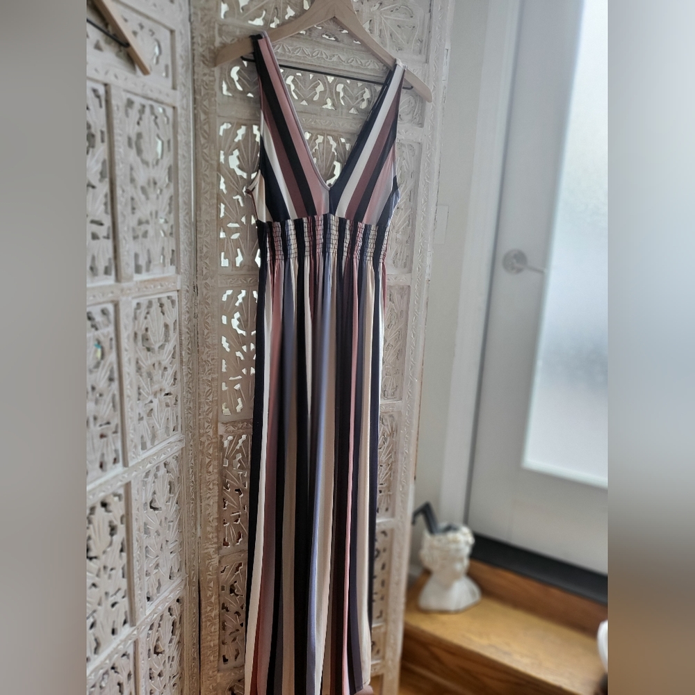 Dynamite Multicolor Stripe Maxi Dress